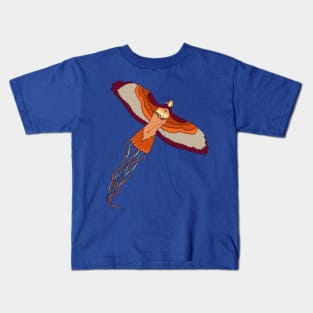 Red Tailed Hawk Kite Flying Kids T-Shirt